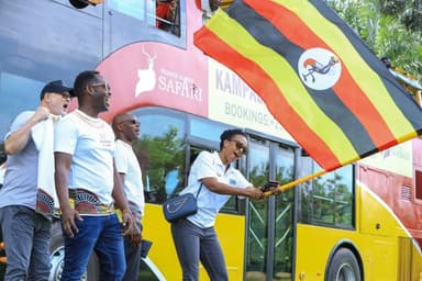 The bus operates a route that showcases the seven wonders of Kampala.